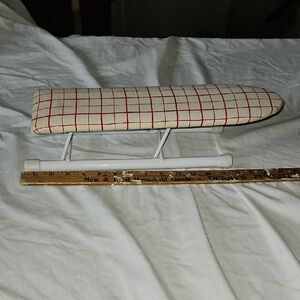 Mini Ironing Board with Red Grid Pattern
